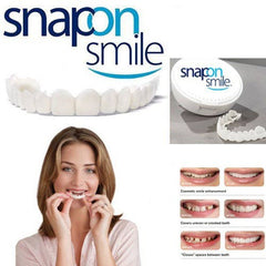 Snap-On Smile Teeth – Instant Perfect Smile | Natural White Veneers | Comfortable & Removable Teeth Cover