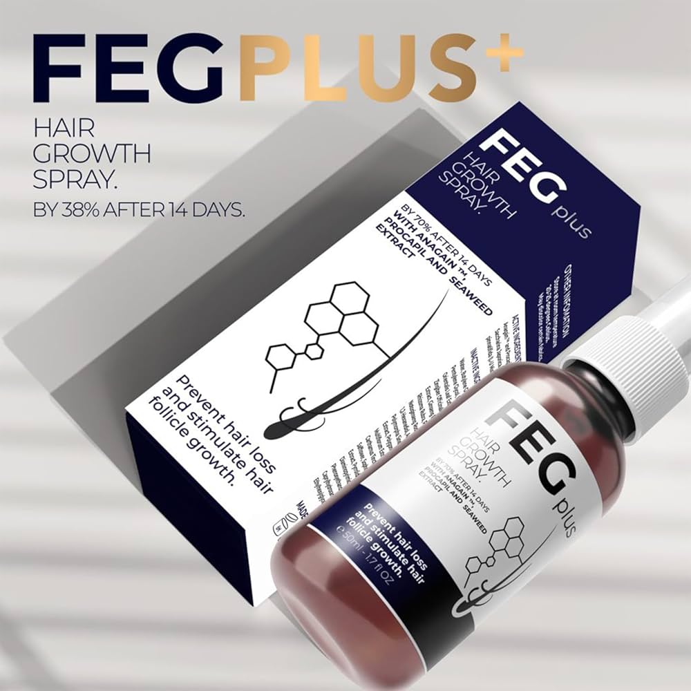 FEG Plus Hair Growth Spray – Advanced Formula for Stronger, Thicker Hair